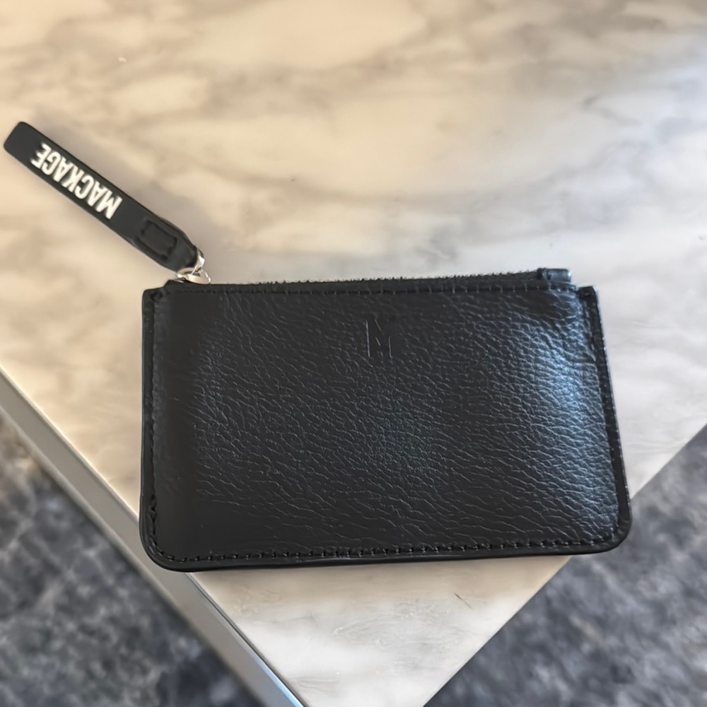 Black Leather Card Case